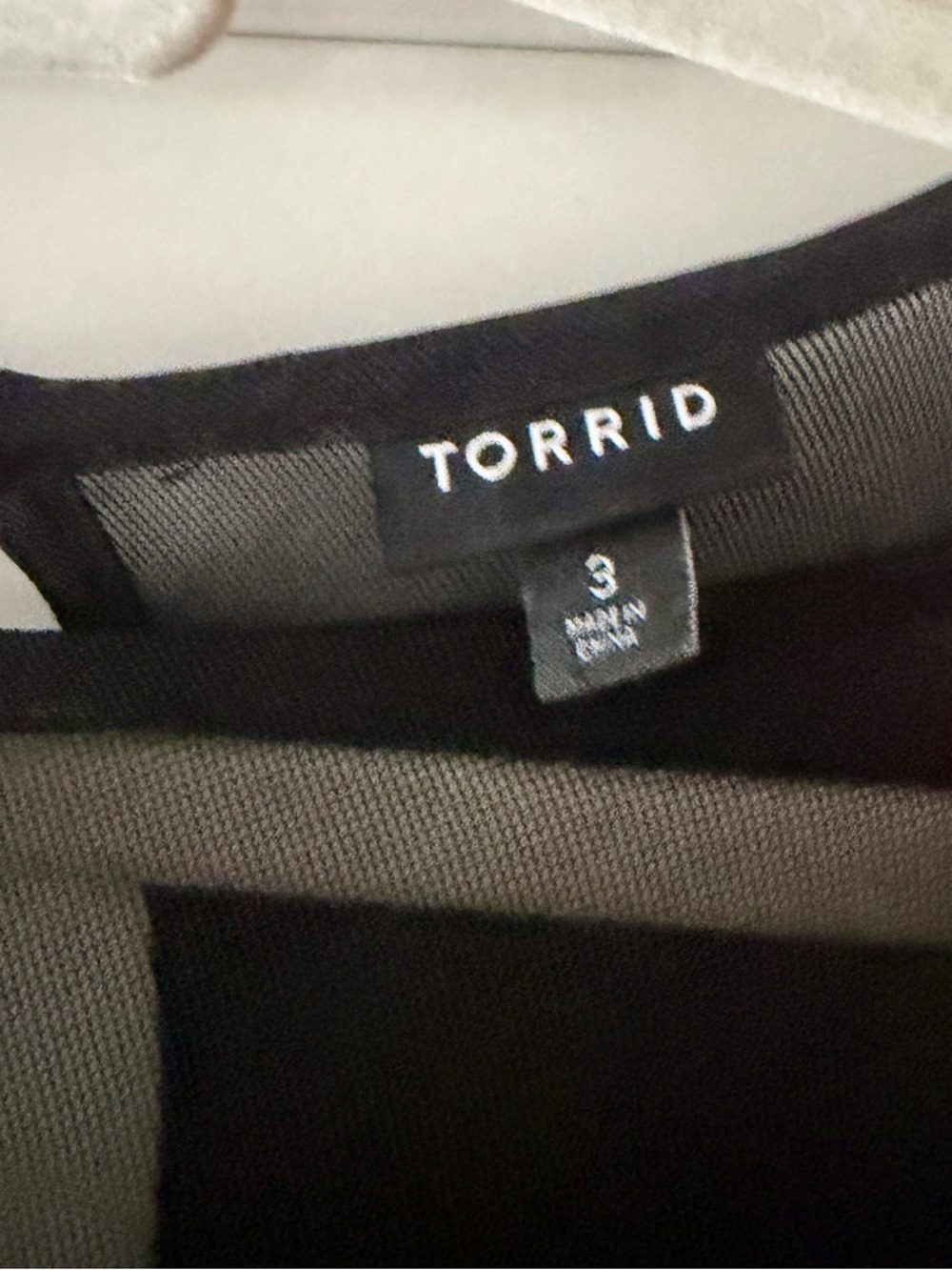 torrid Black Top with Sheer Mesh Accents - Picture 3 of 3